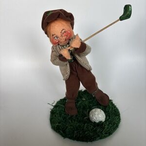 Annalee Irish Lad Golfer Doll 10" St. Patrick's Day Green Golf Club Ball 2005